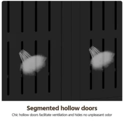 Yaheetech Adjustable 5-Tier Shoe Storage Cabinet With Louvered Door, Black -HOMCOM Store GUEST a9e13b26 0c31 4d6a 8d9e 7d94bb9d2a0c