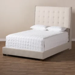 Georgette Modern And Contemporary Fabric Upholstered Bed - Baxton Studio 15 Georgette Modern And Contemporary Fabric Upholstered Bed - Baxton Studio -HOMCOM Store GUEST aa71ea21 27e0 4596 a66e 1fa6e5c86feb
