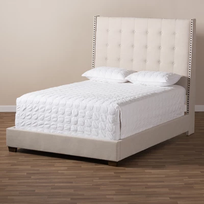 Georgette Modern And Contemporary Fabric Upholstered Bed - Baxton Studio 8 Georgette Modern And Contemporary Fabric Upholstered Bed - Baxton Studio - Image 6