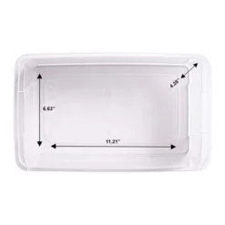 Homz Snaplock 6-Quart Plastic Multipurpose Stackable Storage Container Bins With Blue Latching Lid For Home And Office Organization, Clear (10 Pack) -HOMCOM Store GUEST aa7e043d a4f8 4191 a80b 0fc5c0a44b94