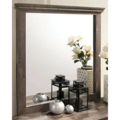 2pc Jacobia 6 Drawer Dresser And Mirror Set Gray - HOMES: Inside + Out -HOMCOM Store GUEST ab690fa4 fee3 4e67 a601 ee3e46663de5
