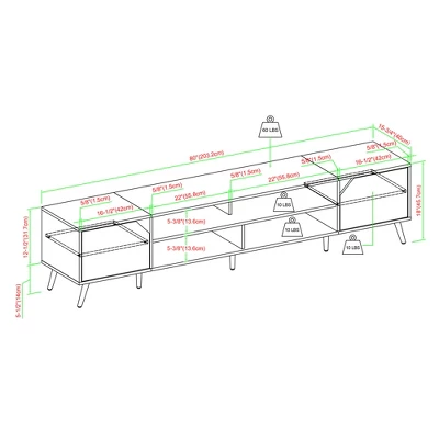 Mid-Century Modern Wide Storage TV Stand For TVs Up To 90" - Saracina Home 11 Mid-Century Modern Wide Storage TV Stand For TVs Up To 90" - Saracina Home - Image 9