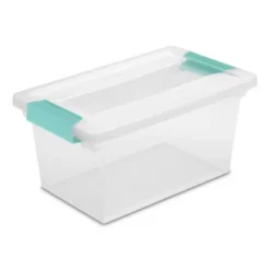 Sterilite 64 Quart Latching Clear Plastic Storage Organizer Tote Container Bin Box, 6 Pack & Medium Clip Boxes For Organization And Storage, 4 Pack -HOMCOM Store GUEST ac139c6b d913 4ad9 b3d4 de0dc6d97eb2