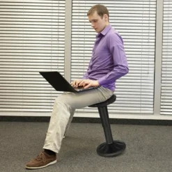 Costway Wobble Chair Height Adjustable Active Learning Stool Sitting Home Office Black -HOMCOM Store GUEST ad4c1417 8fbe 4e5c a059 da64be0f1a41