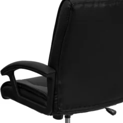 Flash Furniture Mid-Back Black LeatherSoft Swivel Manager's Office Chair With Arms -HOMCOM Store GUEST ae07e57b 6055 450a 8a5a 9375d908c722