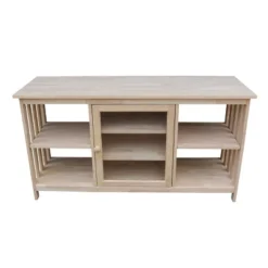 Mission TV Stand For TVs Up To 62" Light Brown - International Concepts -HOMCOM Store GUEST ae3f246b 848d 45f7 8719 2afd87366fef
