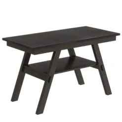 Rustic 6-Piece Wood Counter Height Dining Table Set With Storage Shelf, 4 Chairs And Bench-ModernLuxe -HOMCOM Store GUEST aeb8770a d33e 46aa 862a 3f32699fe274