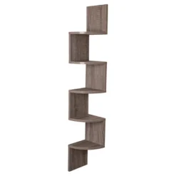48.5" X 7.7" Zigzag Corner Shelf - Danya B. 17 48.5" X 7.7" Zigzag Corner Shelf - Danya B. -HOMCOM Store GUEST aed18fc1 843d 4549 8f37 24cae87fd9af