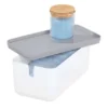 Cade Lidded Storage Bin White/Gray - IDESIGN -HOMCOM Store GUEST af2da6d0 90e1 4509 b563 c151208c5dc2