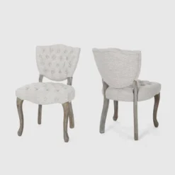 Set Of 2 Crosswind Tufted Dining Chair - Christopher Knight Home -HOMCOM Store GUEST af6d2e6a e9bd 4f28 8e31 e99c958fc69d