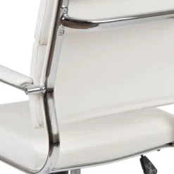 Merrick Lane Ergonomic Swivel Office Chair Panel Style Mid-Back Computer Desk Chair With Padded Metal Arms & Base -HOMCOM Store GUEST af763c25 cd0a 4104 aca7 54b0e3795863