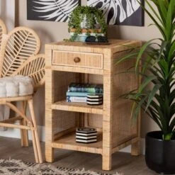 Bella Mahogany Wood And Natural Rattan 1 Drawer Nightstand Natural Brown - Baxton Studio 13 Bella Mahogany Wood And Natural Rattan 1 Drawer Nightstand Natural Brown - Baxton Studio -HOMCOM Store GUEST afc7e335 cede 466d 933f 226b56d7c0d3