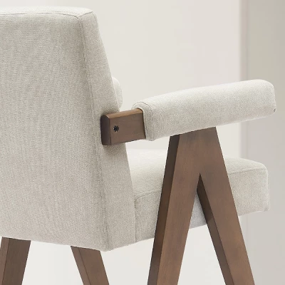 Set Of 3 Morgan 25.5" Height Upholstered Seat And Back Counter Stools With Upside Down "V" Shape Design Solid Wood Legs-The Pop Maison 10 Set Of 3 Morgan 25.5" Height Upholstered Seat And Back Counter Stools With Upside Down "V" Shape Design Solid Wood Legs-The Pop Maison - Image 8