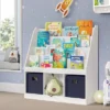 Kids' Bookrack With 3 Cubbies And 2 Bins - RiverRidge Home 1 Kids' Bookrack With 3 Cubbies And 2 Bins - RiverRidge Home -HOMCOM Store GUEST b031a6e3 c67f 4267 9d64 7492726d9db5