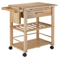 Finland Kitchen Cart Wood/Natural - Winsome 9 Finland Kitchen Cart Wood/Natural - Winsome -HOMCOM Store GUEST b053f04c 71e4 426e a910 c3d71c955472
