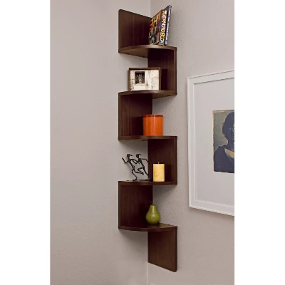 48.5" X 7.7" Zigzag Corner Shelf - Danya B. 5 48.5" X 7.7" Zigzag Corner Shelf - Danya B. - Image 3