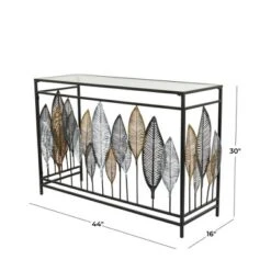 30" X 44" Contemporary Metal Console Table - Olivia & May -HOMCOM Store GUEST b2a27701 2349 4d21 81a7 33b231689da0