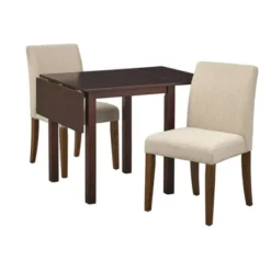 3pc Estelle Drop Leaf Dining Set - Buylateral -HOMCOM Store GUEST b33cf41a 880c 4004 85f4 177fb264b243