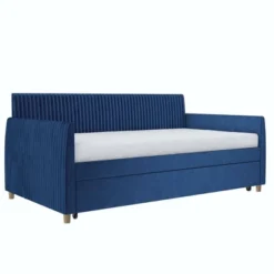 Twin Daphne Upholstered Daybed With Roll Out Trundle - Mr. Kate 30 Twin Daphne Upholstered Daybed With Roll Out Trundle - Mr. Kate -HOMCOM Store GUEST b34fd683 41ca 4bb3 81ba 86a3594b4cb6