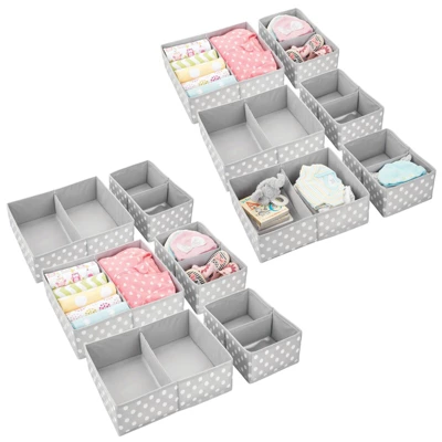 MDesign Fabric Dresser Drawer/Closet Storage Organizer, Set Of 12 11 MDesign Fabric Dresser Drawer/Closet Storage Organizer, Set Of 12 - Image 9