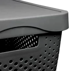 HANAMYA 11 Liter Stackable Lidded Storage Container Multipurpose Bins With Handles For Home And Office Organization, Gray (Set Of 6) 8 HANAMYA 11 Liter Stackable Lidded Storage Container Multipurpose Bins With Handles For Home And Office Organization, Gray (Set Of 6) -HOMCOM Store GUEST b499a425 0969 42ac aecc 4d883afdb170