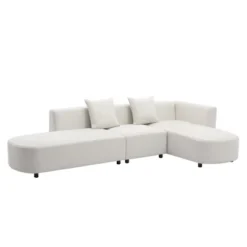 110.2" Modern Style Upholstered Curved Sofa Couch-ModernLuxe -HOMCOM Store GUEST b4a8c103 2475 4157 aedb 8083988a4957