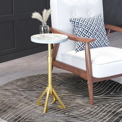 Augustus Side Table Marble White - ZM Home 9 Augustus Side Table Marble White - ZM Home - Image 7