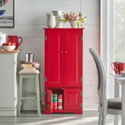 Tall Storage Cabinet Red - Buylateral -HOMCOM Store GUEST b6225fdd 5446 4927 9b8e f27aedef0357