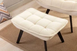 Modern Accent Leisure Chair With Ottoman-ModernLuxe -HOMCOM Store GUEST b64f9525 5e5b 4892 a936 53394369a36a