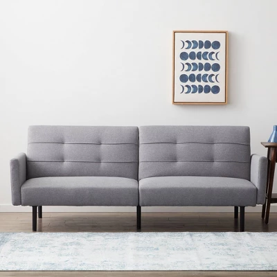 Comfort Collection Futon Sofa Bed With Buttonless Tufting - Lucid 15 Comfort Collection Futon Sofa Bed With Buttonless Tufting - Lucid - Image 13