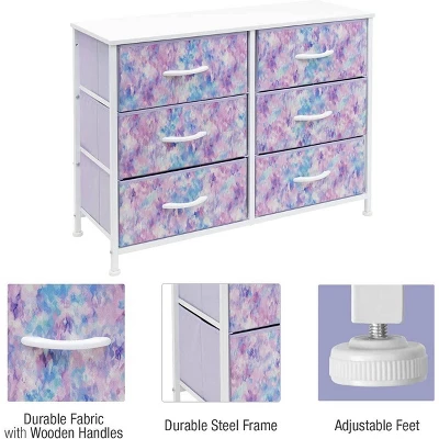 Sorbus Drawer Fabric Dresser For Bedroom And More Purple 5 Sorbus Drawer Fabric Dresser For Bedroom And More Purple - Image 3