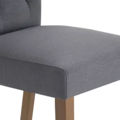 Set Of 2 Westport Tufted Dining Chair Gray - Finch -HOMCOM Store GUEST b72a36a4 3656 4872 9a95 218ee47a3e89