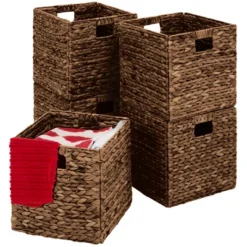 Best Choice Products 12x12in Hyacinth Baskets, Set Of 5 Multipurpose Collapsible Organizers W/ Inserts 20 Best Choice Products 12x12in Hyacinth Baskets, Set Of 5 Multipurpose Collapsible Organizers W/ Inserts -HOMCOM Store GUEST b7bcbcf7 2756 40d7 aa3b 7b5b9cdd1a47