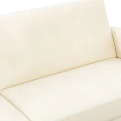 Lanna 76"Wide Vegan Leather Modern Style Convertible Futon Sofa Bed For Living Room Guest Bedroom | ARTFUL LIVING DESIGN -HOMCOM Store GUEST b86f2069 bcdb 493a 8ccd f71bd56cf860