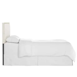 King Bella Nail Button Border Headboard Linen Talc - Skyline Furniture -HOMCOM Store GUEST b9bf7f66 ce08 4f18 8253 f2deb6d42acf