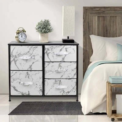 Sorbus Tie-Dye Drawer Dresser Nightstand For Home Bedroom 5 Sorbus Tie-Dye Drawer Dresser Nightstand For Home Bedroom - Image 3