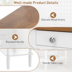 Costway 2-tier End Side Narrow Table Nightstand W/ Drawer For Living Room Bedroom -HOMCOM Store GUEST bb0fff0e 7576 4e01 825d e9219aa6ef0c