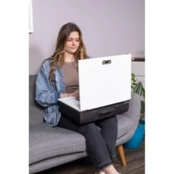 BIRDROCK HOME Lap Desk With Storage And Cushion - Deep Compartment - Adjustable Top - Work From Home (Black) -HOMCOM Store GUEST bcad3cc7 d272 41d3 b8c4 252a5cd9a050
