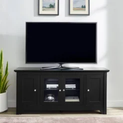 Closed Storage Wood TV Stand Console For TVs Up To 55" - Saracina Home -HOMCOM Store GUEST bd94882b 87e0 41e0 a1b5 47af5f39b0f6