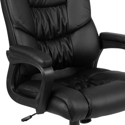 Flash Furniture Flash Fundamentals Big & Tall 400 Lb. Rated LeatherSoft Swivel Office Chair With Padded Arms 12 Flash Furniture Flash Fundamentals Big & Tall 400 Lb. Rated LeatherSoft Swivel Office Chair With Padded Arms - Image 10