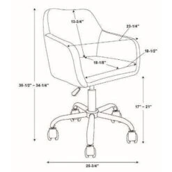 Rylen Office Chair - Linon -HOMCOM Store GUEST bdc2f73c 572b 437b a12c 316199f74c13