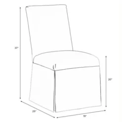 Victoria Slipcover Dining Chair In Pattern - Skyline Furniture -HOMCOM Store GUEST be67a3f9 92fe 43af ac8b 3948ca04fbfc