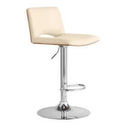 Thierry Adjustable Barstool With Faux Leather - Armen Living 17 Thierry Adjustable Barstool With Faux Leather - Armen Living -HOMCOM Store GUEST be79b628 4d02 49f8 8b77 39b1b7119cb1