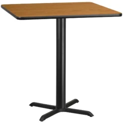 Emma And Oliver 42" Square Laminate Table Top With 33"x33" Bar Height Table Base -HOMCOM Store GUEST bec919e5 378c 4f91 8770 124f1cf4cf6b 1