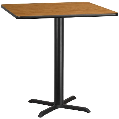 Flash Furniture 42'' Square Laminate Table Top With 33'' X 33'' Bar Height Table Base 6 Flash Furniture 42'' Square Laminate Table Top With 33'' X 33'' Bar Height Table Base - Image 4