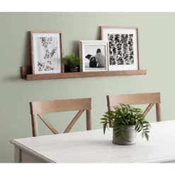 42" Levie Wooden Picture Ledge Wall Shelf Rustic Brown - Kate & Laurel All Things Decor -HOMCOM Store GUEST bf0b7e6d c521 4789 b49b b7ea0ac9f9db