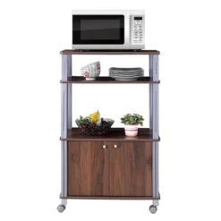 Tangkula 3-tier Display Shelf Microwave Stand Cabinet W/ Rolling Wheel 12 Tangkula 3-tier Display Shelf Microwave Stand Cabinet W/ Rolling Wheel -HOMCOM Store GUEST bf49d58e 6f0e 4bca a969 2e4d043e1f77