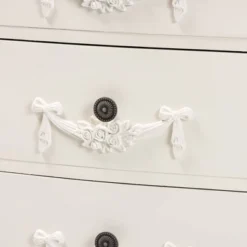 Callen Wood 3 Drawer Nightstand White - Baxton Studio -HOMCOM Store GUEST bf7c86f3 8b07 49e2 8a12 4c860a0a2a7d