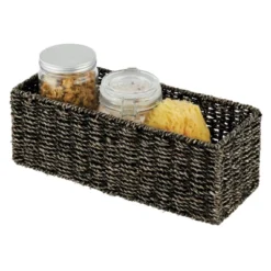MDesign Natural Woven Bathroom Storage Organizer Basket 9 MDesign Natural Woven Bathroom Storage Organizer Basket -HOMCOM Store GUEST c00e232b 9384 4855 ae9e 5747dc541970