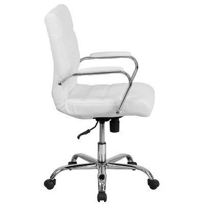 Merrick Lane Contemporary Mid-Back Home Office Chair With Padded Arms 4 Merrick Lane Contemporary Mid-Back Home Office Chair With Padded Arms - Image 2